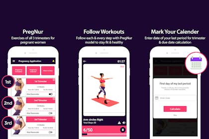 Pregnancy Exercise and Workout at Home app screenshots