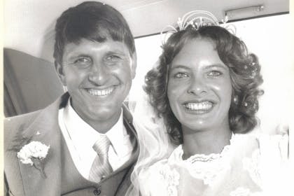 70s wedding photo