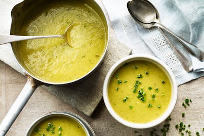 Boxing Day soup, potato and veg soup with turkey stock