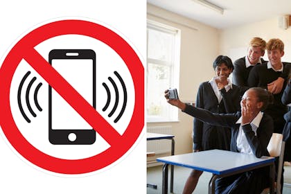 Mobile phone ban / pupils taking selfie at school