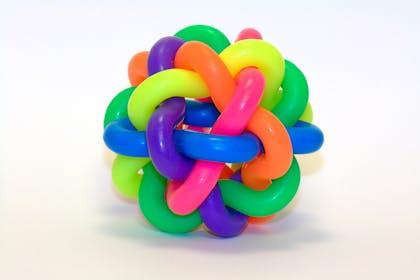 Colourful knot ball