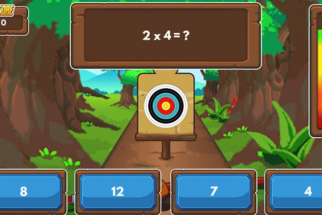 Archery arithmetic maths game