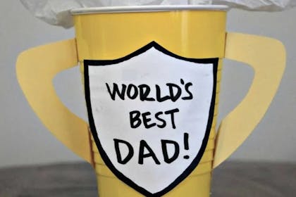DIY World's best dad trophy