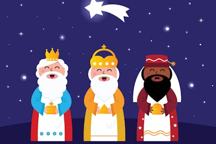 Cartoon of Nativity Kings or Wise Men