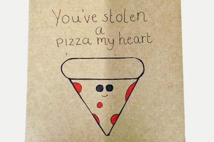 pizza Valentine's card