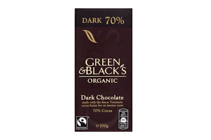 91. Green And Black's Organic 70% Dark Chocolate Bar