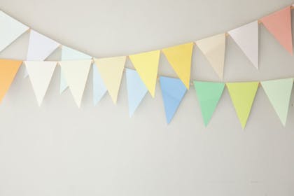 13. Homemade bunting