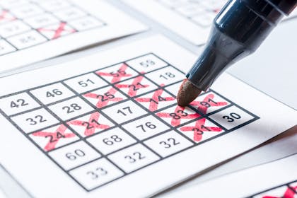 Bingo sheet and marker
