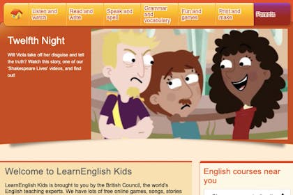 LearnEnglish Kids screen grab