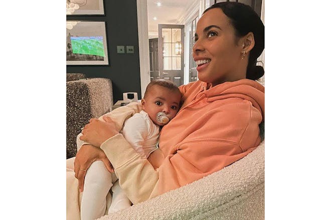 Rochelle Humes with her son Blake