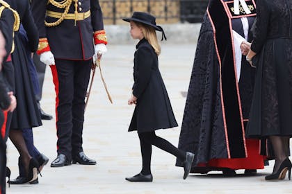 Princess Charlotte at the Queen's funeral