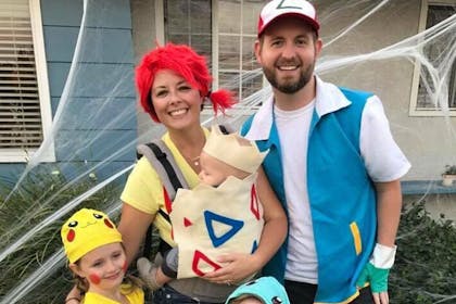 Family dressed as Pokemon