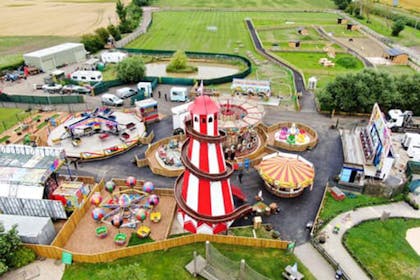 aerial view of the web adventure park