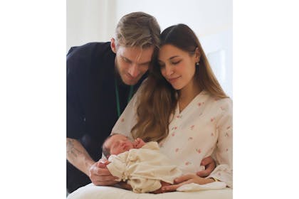 PewDiePie, wife Marzia and baby