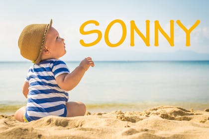 Baby boy on beach - Sonny