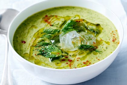 13. Chilled avocado and pea soup