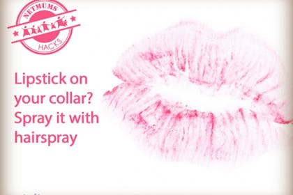 pink lipstick print