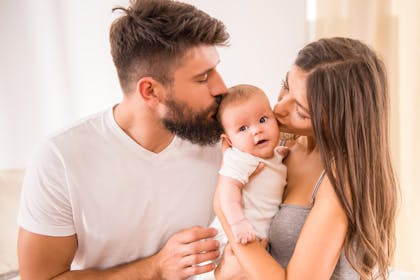 young parents with baby