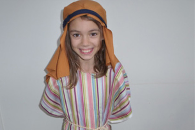 Shepherd outfit for top nativity play