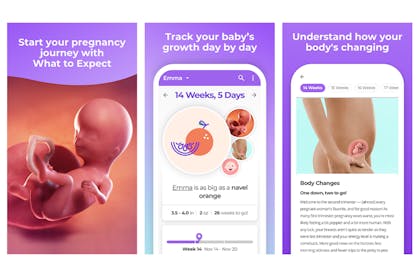 What To Expect pregnancy app screenshots