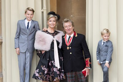 Rod Stewart and Penny Lancaster family