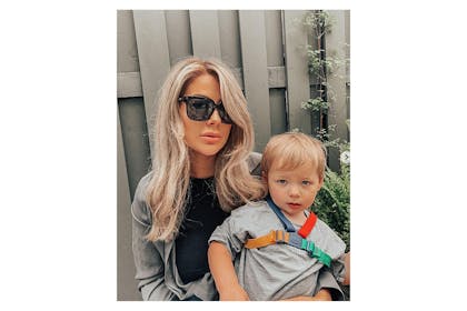 Jessica Hayes with her son Presley 