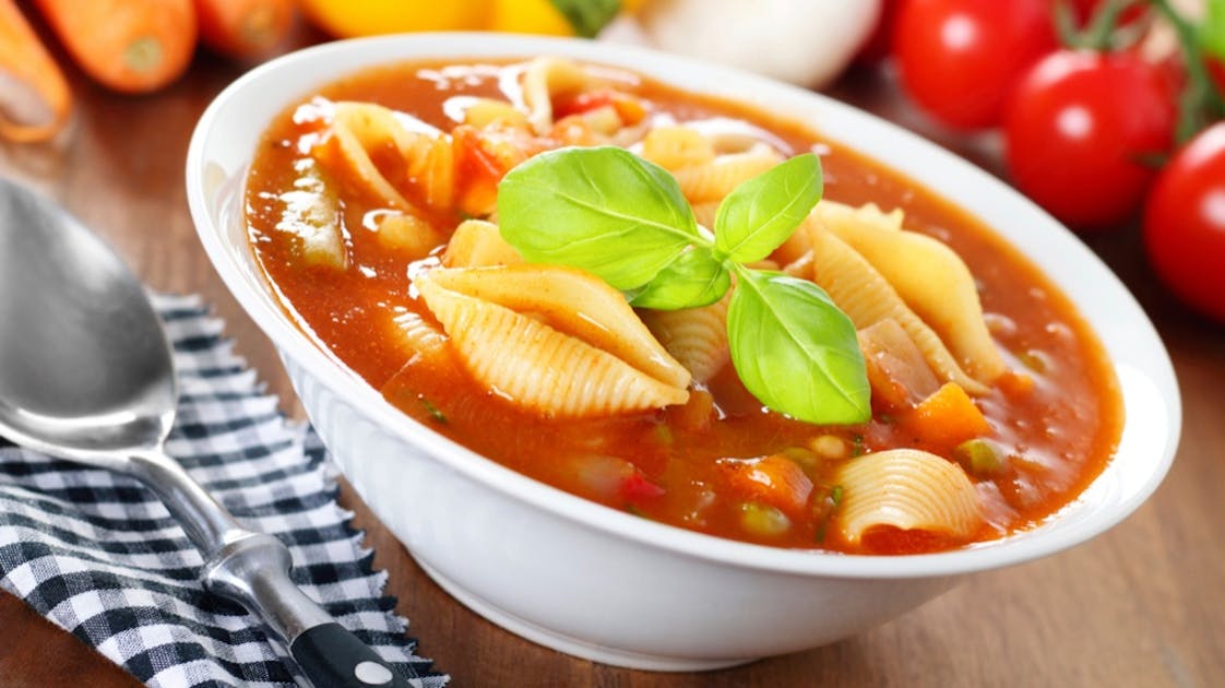 Vegetable and pasta soup recipe - Netmums