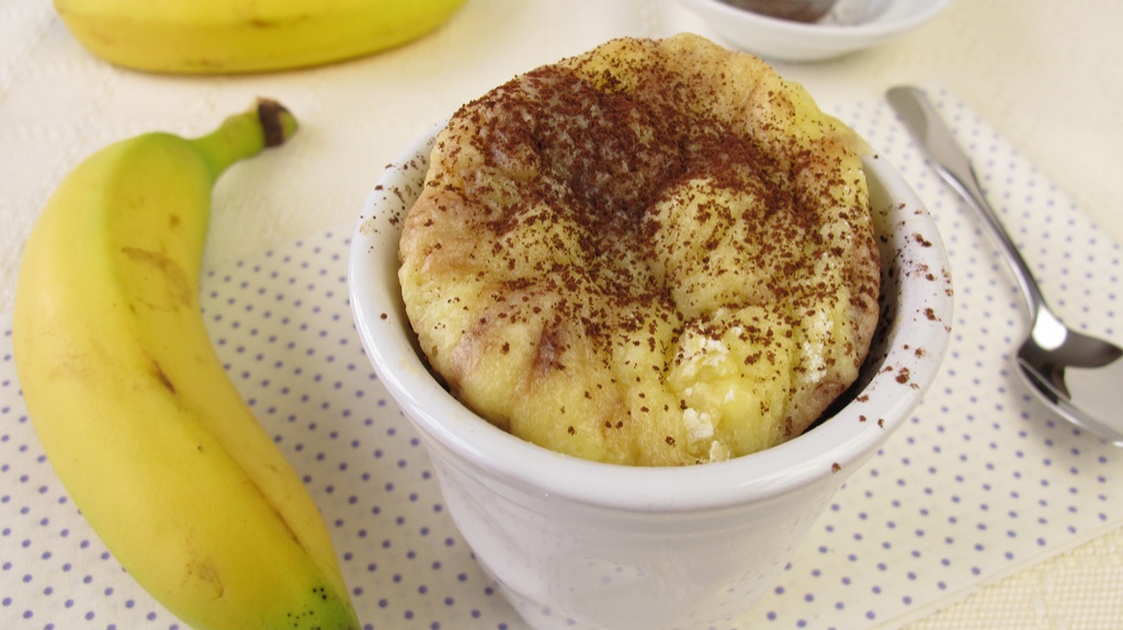 Healthy Banana Mug Cake w/ Video (Vegan) - The Live-In Kitchen