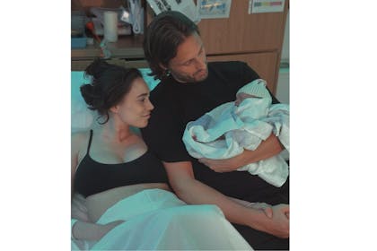 Clelia Theodorou and Tommy Cole baby