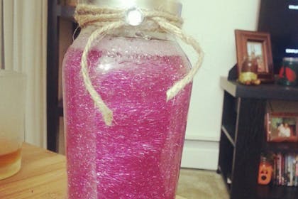 Calming bottle of glitter