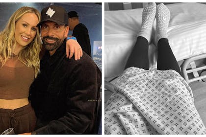 Kate and Rio Ferdinand | Kate in hospital after miscarriage