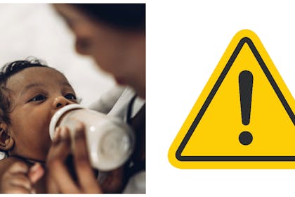 baby feeding and warning