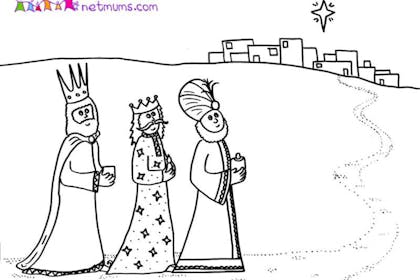 1. Three Kings travelling to Bethlehem