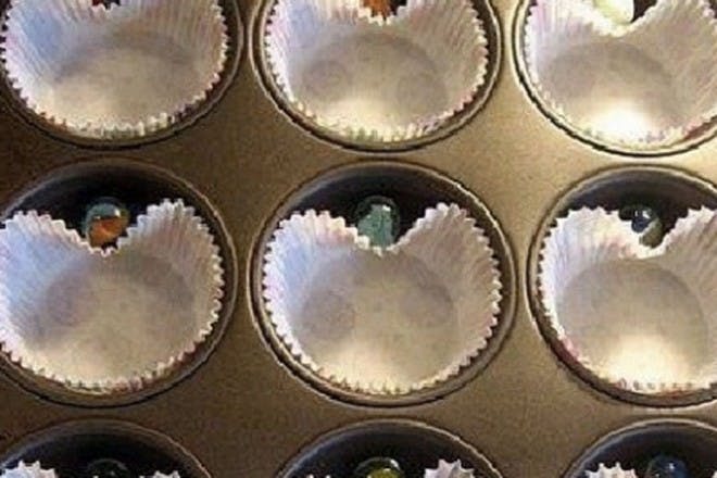 6. Heart-shaped cupcakes