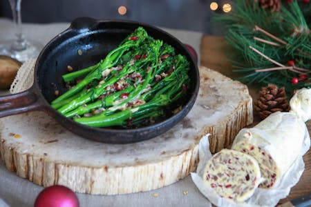 Broccoli with Christmas butter