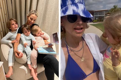 Vogue Williams with her kids