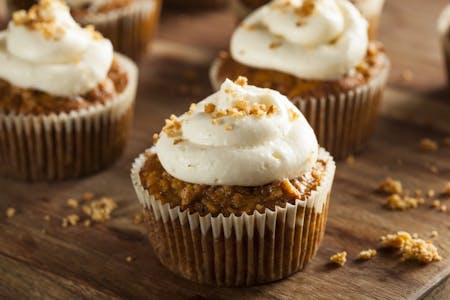 Carrot cake muffins with cream cheese frosting recipe - Netmums