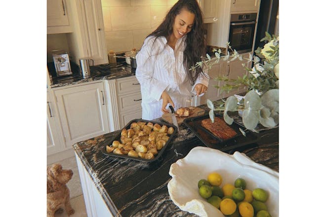 Rochelle Humes cooking 