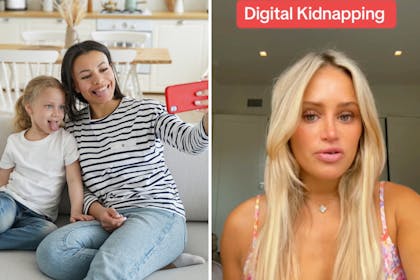 Mum and daughter take selfie / Alex Hoffman on digital kidnapping