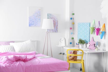 Colourful teenager's bedroom