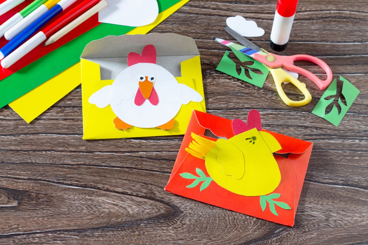 DIY CARD MAKING KIT FOR KIDS, EASTER THUMBPRINT CRAFT, PRINTABLE PRE-K  ACTIVITY