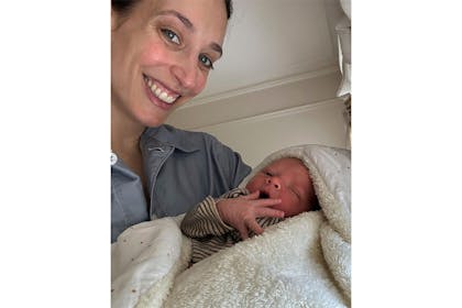 Laura Jackson with her baby
