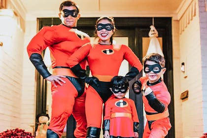 Family dressed as The Incredibles
