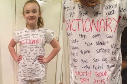 Dictionary T-shirt costume for World Book Day