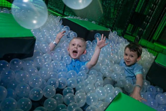 The ball pit at Flip Out