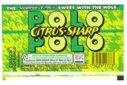 5. Butter flavoured and Citrus Sharp Polos