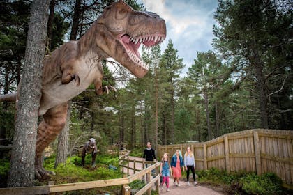 Dinosaur Kingdom at Landmark Forest Adventure Park in the Scottish Highlands