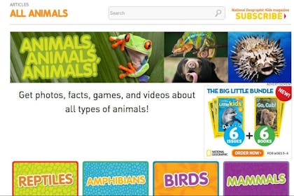 National Geographic Kids educational website