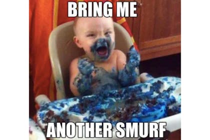 Smurf baby