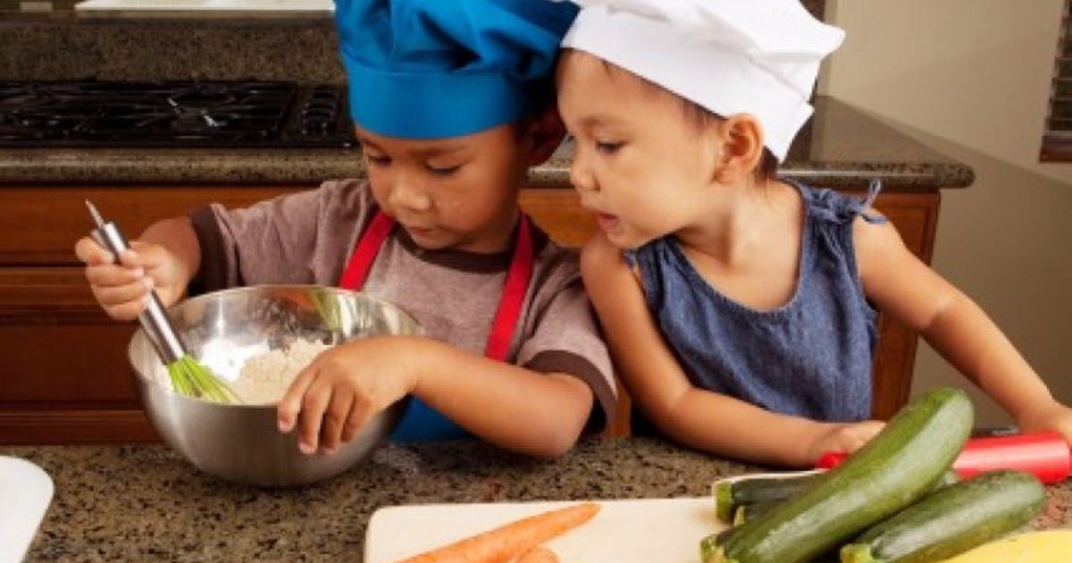 Into cooking. Kids cooking.